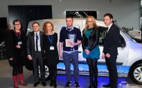 Zwycięzcy I Rajdu DabroWent, którzy w nagrodę otrzymali kluczyki do Mercedesa Citan